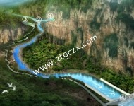 江邊窯水電站鳥(niǎo)瞰圖